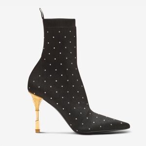 Balmain
Moneta rhinestoned knit ankle boots